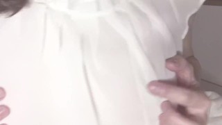 【じらしおっぱい】ノーブラすけすけブラウス越しにチクニー nipple masturbation on the clothe Japanese amateur