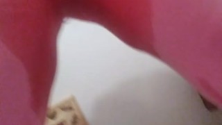PinkMoonLust Peed Her Pants! She Pisses Her Pants AGAIN! Sits in Piss & Dirty Talks Nasty Shows Tits