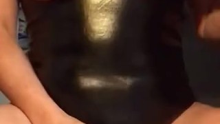 PVC pussy play!!
