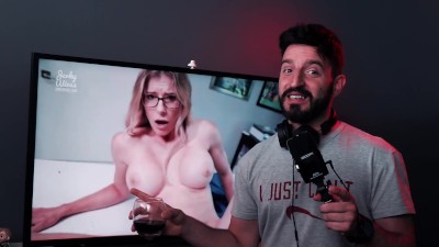 Hot Step Mom is Tricked and Stuck to my Desk - Cory Chase (REACTION)