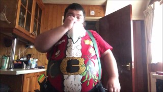 fat Christmass pipe bear