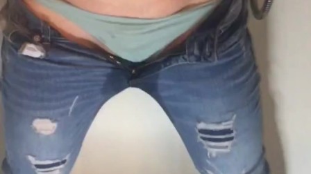 I caught my wife recording herself pissing in her pants with the fly unzippered for a fan request