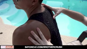 BrotherCrush - Sucking Off My Step Bro by The Pool
