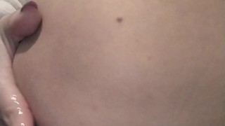 Petite boobs MILF fucks herself