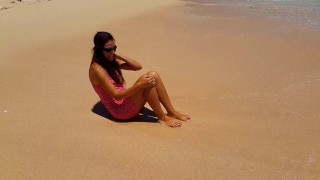 Butt Plug flashing & PUSSY SHOW for ParaMotors Only # Paradise Ocean shore