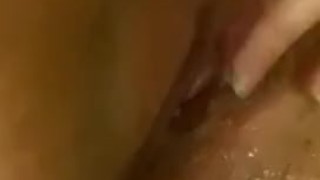 Playing with my pussy and squirting heavily