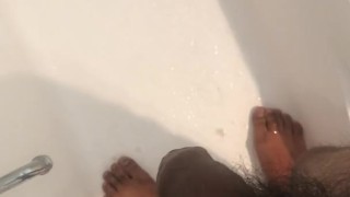 Masturbating in bathroom