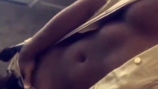 Black cop strokes his BBC
