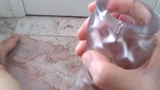 jacking off in the bathroom