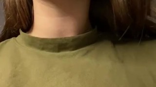 Spit in your mouth. Drool. Saliva drops.
