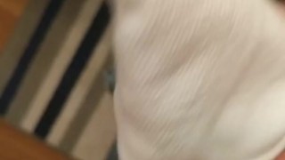 Cumming in a sock
