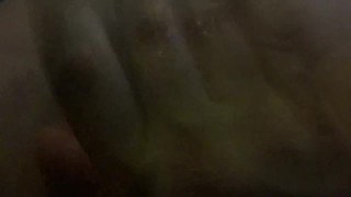 Squirting all over my hand while fingering her!