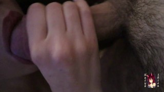 Close-up Blowjob with cum in mouth, fucked by mouth beauty - POV