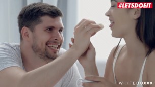WhiteBoxxx - Ginebra Bellucci Gorgeous Spanish teen Sensual Morning Sex With Lover - LETSDOEIT
