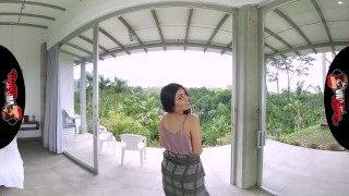 VRLatina - Pretty Latin Girl Next Door Masturbate Then Rides Your Cock
