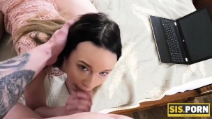 SIS.PORN. Colleen is banged by stepbrother who is too excited to stand aside and watch