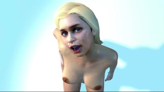Cum on Emilia Clarke Face