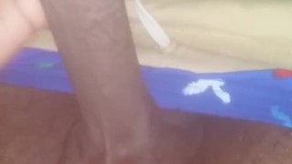 Stroking my dick 
