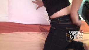 Cute and very petite russia teen stars in this amateur video