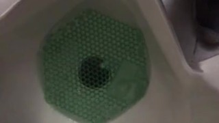 Peeing at a public urinal, was about to Jerk off but another guy walked in, I had to stop recording.