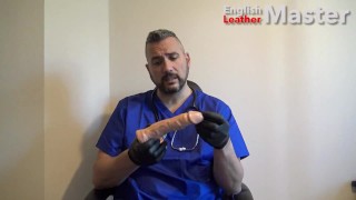 Doctor in scrubs teaches you to open your ass and throat using dildos PREVIEW