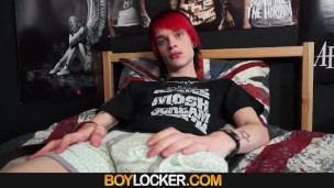 Boy Locker - Cute British Boy Loves His Afternoon Jerking