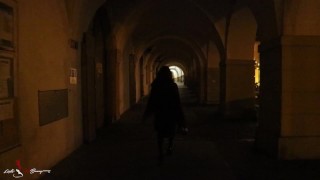 Walking in Prague at Night