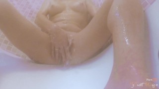 My wife masturbates with deodorant under the shower until scream for pleasure