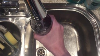 Glass of Water...MESSY!