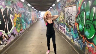 Public subway flashing