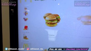 Risky blowjob in Fitting Room for Big Mac - Public Agent PickUp & Fuck Student in Mall / Kiss Cat