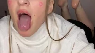 Drooling and oil feet