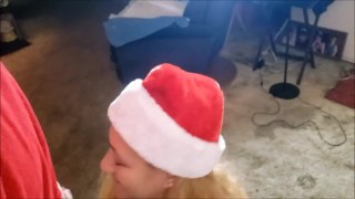 All I Want For Christmas Is a Nice Big Cock - Granny Get's a Good Pounding