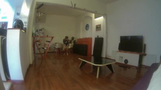 I'm relaxing on the couch while Polly Yangs, that gorgeous blonde with perfect tits, gives me the best blowjob of my life