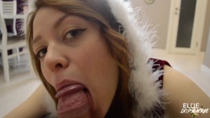 Merry XMas Merry Creampie - 18 Years Beauty Ellie Dopamine Loves Christmas Lollipops