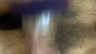 Solo toy wanking 