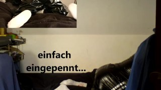 geiler Wolf Prollf säuft ein Fass aus und spritzt sein Sperma rein - geiler lauter Orgasmus