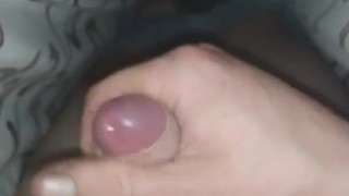 Hairy ebony male with bbc moaning while cumming hard