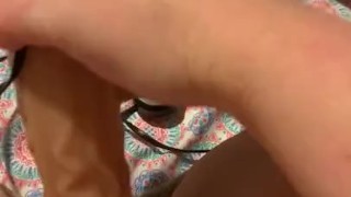 Whoops this teen slut made a mess 