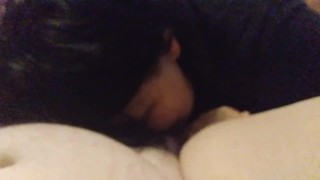 POV Lesbian lover eats and fingers bbw 