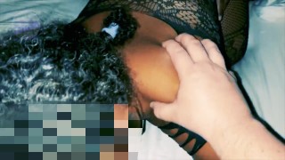 3some with MILF next door! Husband was away. FUCKED by a BBC!