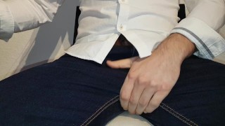 Jerking off at the office