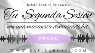 [PREVIEW] SEGUNDA SESIÓN CON MASAJISTA DEMASIADO HOT | AUDIO HOT INTERACTIVO | SWEET FEMDOM