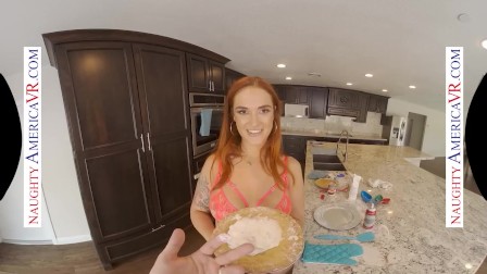 Naughty America - Your wife's friend, Siri Dahl fucks YOU in the kitchen!!