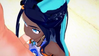 Gym Leader Nessa gets fucked on the beach - Pokemon Hentai.