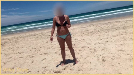 Wife Shows Tits On Public Beach | Best Tits On Beach
