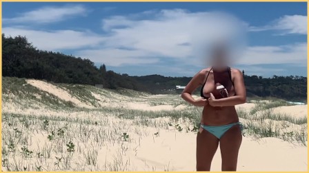 Wife Shows Tits On Public Beach | Best Tits On Beach