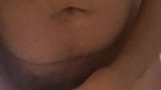 Jacking off in public rest room