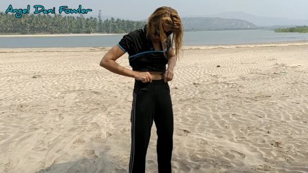 Just Being a Slut on Beach for all Visitors in Public