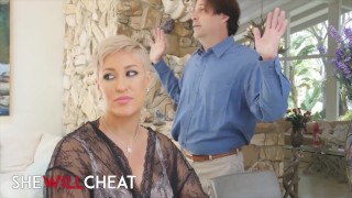 She Will Cheat - Sexually Frustrated Milf Ryan Keely Fucks Her Step Son In Front Of Her Husband